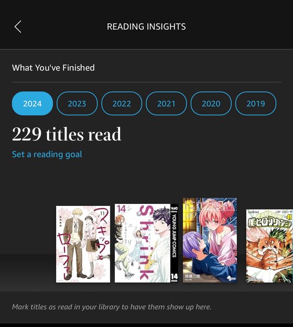 今年は 229 冊の Kindle 本を読んだ